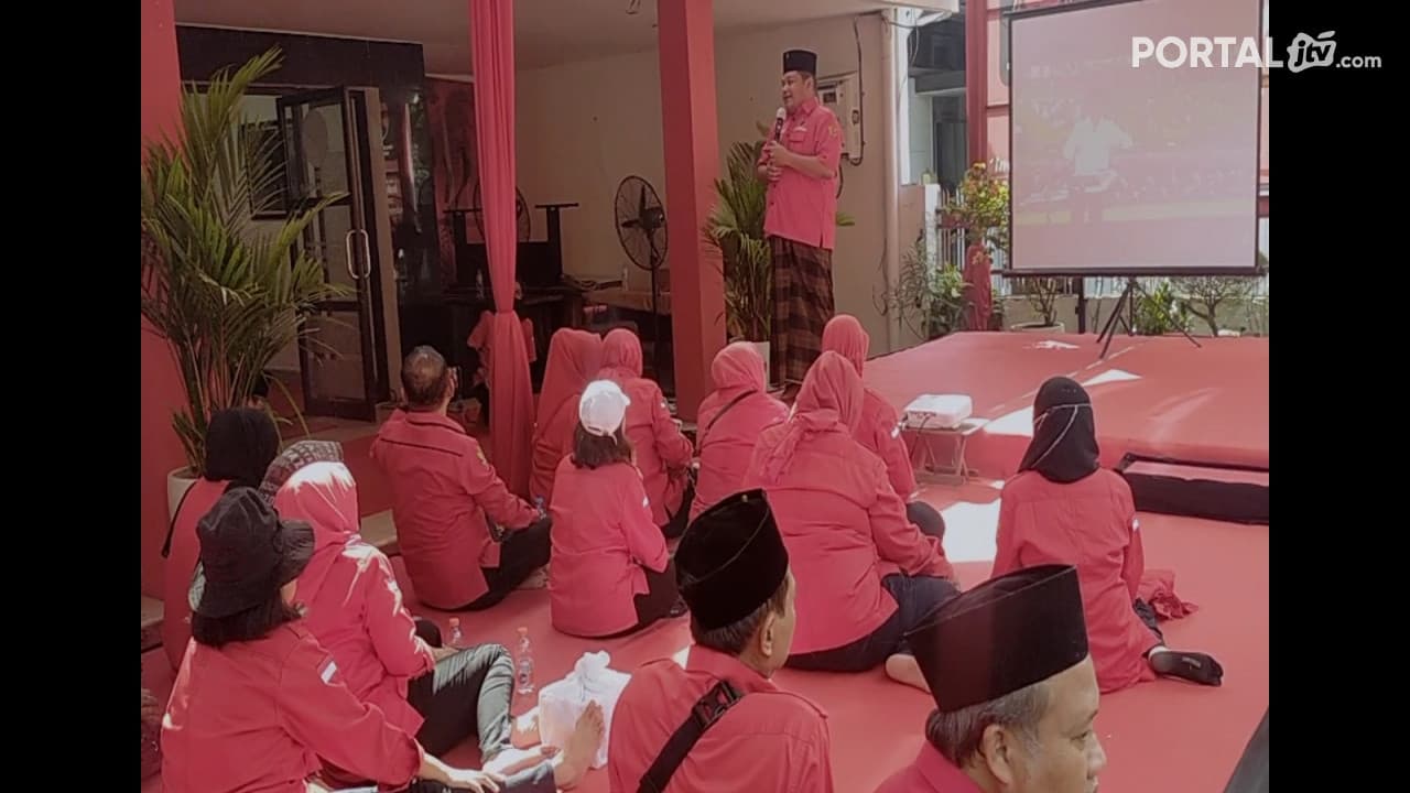 Puncak Resepsi 1 Abad Nahdlatul Ulama’ , DPC PDI Perjuangan Gelar Nobar Bersama Kader