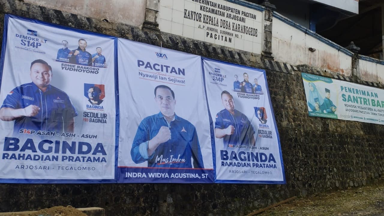 Baliho Bacaleg Bertebaran di Pacitan, Bawaslu Sebut Bukan Pelanggaran