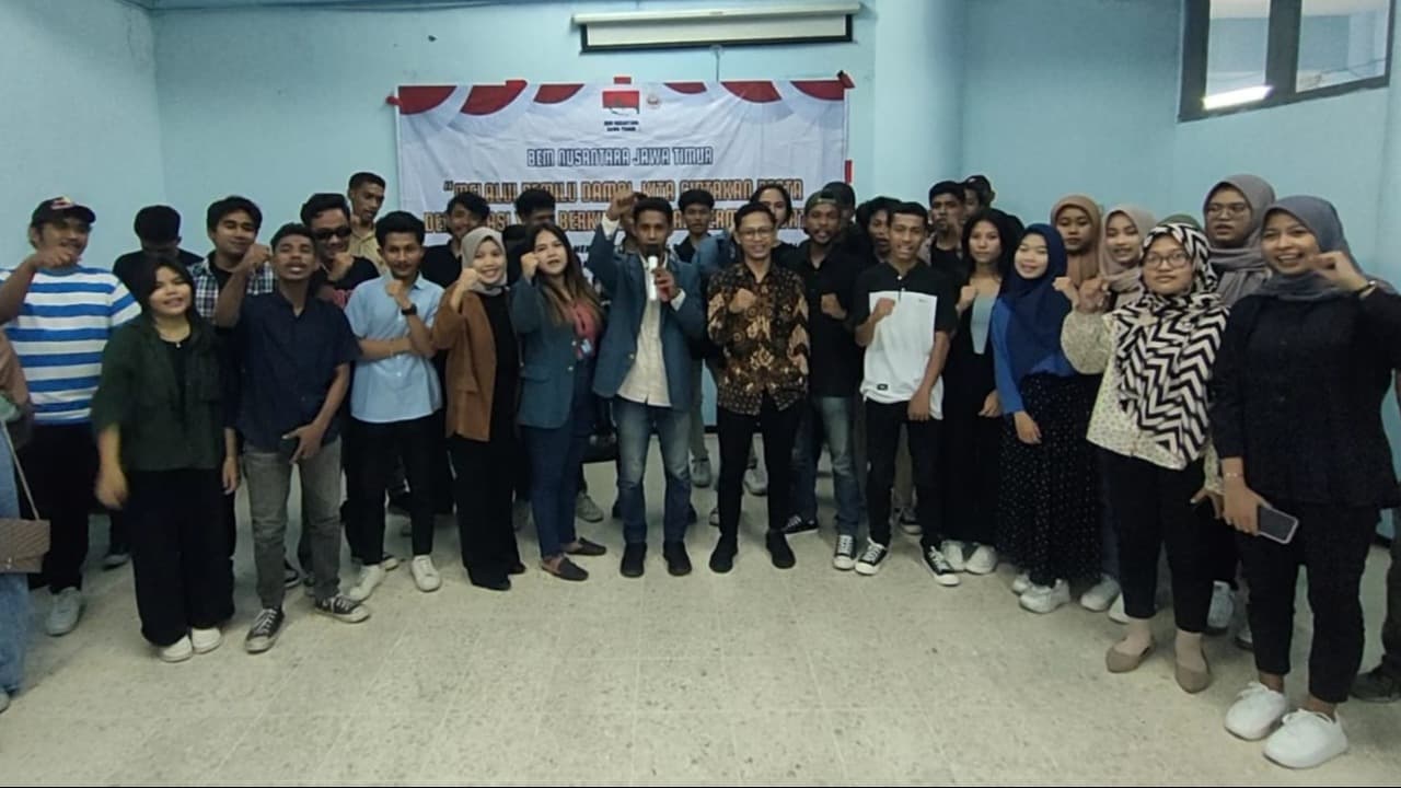 BEM Nusantara Jatim Deklarasi Pemilu 2024 Aman dan Damai