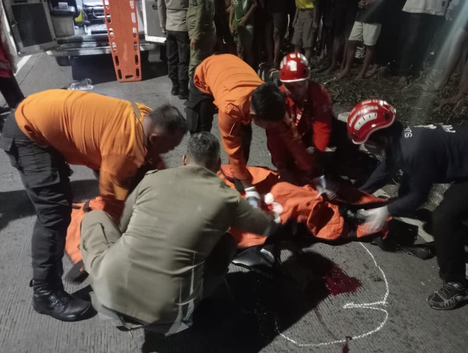 Pemuda asal Kediri Tewas Tabrak Pembatas Jalan di Adityawarman