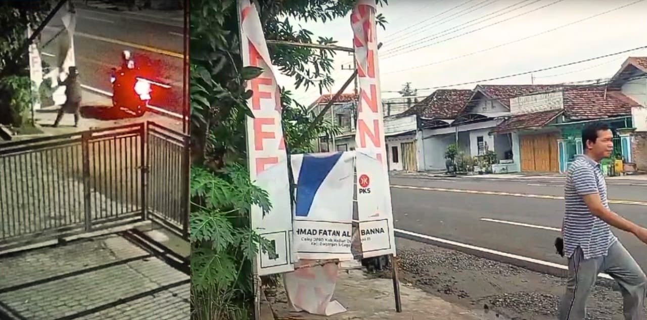 APK di Madiun Dirusak, Caleg Pemilik APK pun Meradang