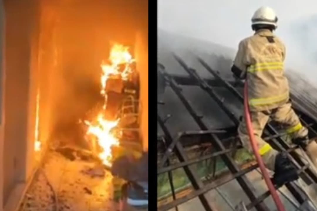 Akibat Korsleting Obat Nyamuk Listrik, Rumah Kos di Ngagel Terbakar