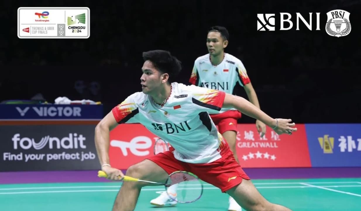 Pasangan Dadakan Fajar/Daniel Pastikan Indonesia Lolos Semifinal Thomas Cup 2024