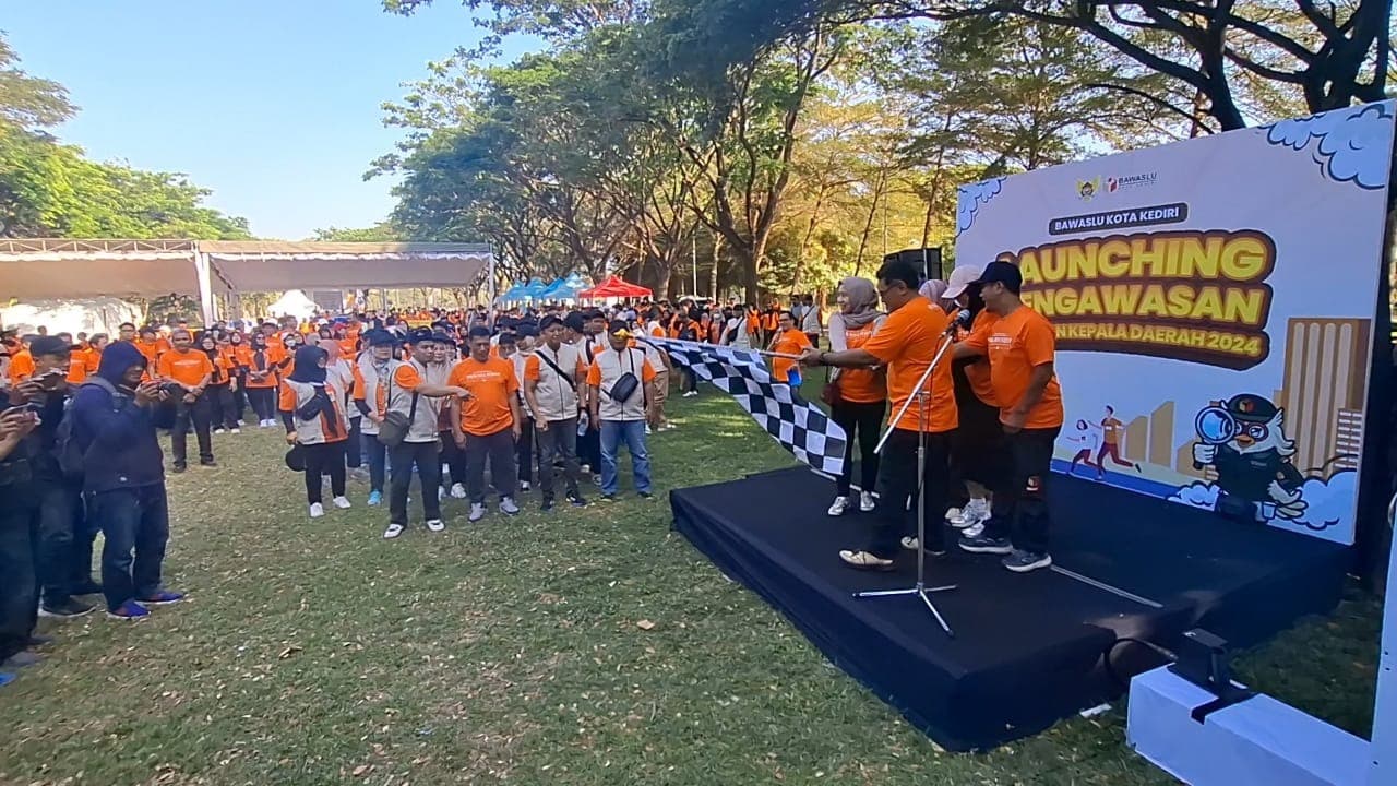 Sambut Pilkada Serentak, Bawaslu Kota Kediri Launching Pengawasan Pilkada 2024