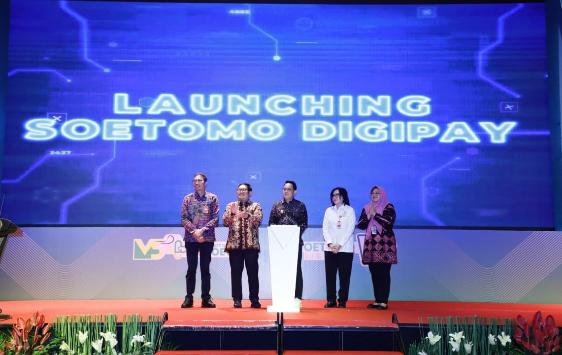Pj Gubernur Jatim Luncurkan Aplikasi DigiPay, Kini Transaksi Layanan RSUD Dr. Soetomo Cashless