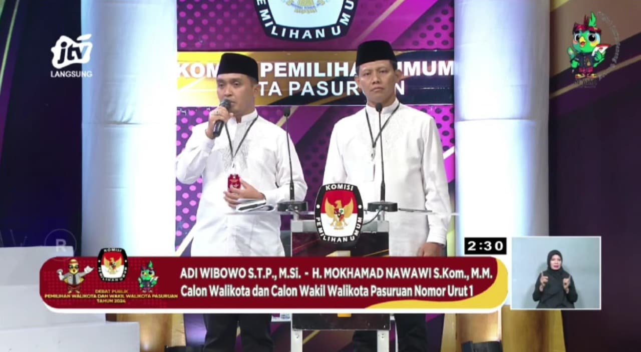 Debat Publik Perdana Pilwalkot Pasuruan 2024: Adi Wibowo-Nawawi Ungkap Visi Digitalisasi dan Inovasi