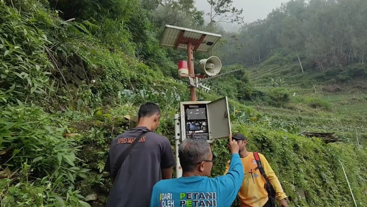 BPBD Magetan Periksa Alat Pendeteksi Bencana di Wilayah Rawan Longsor