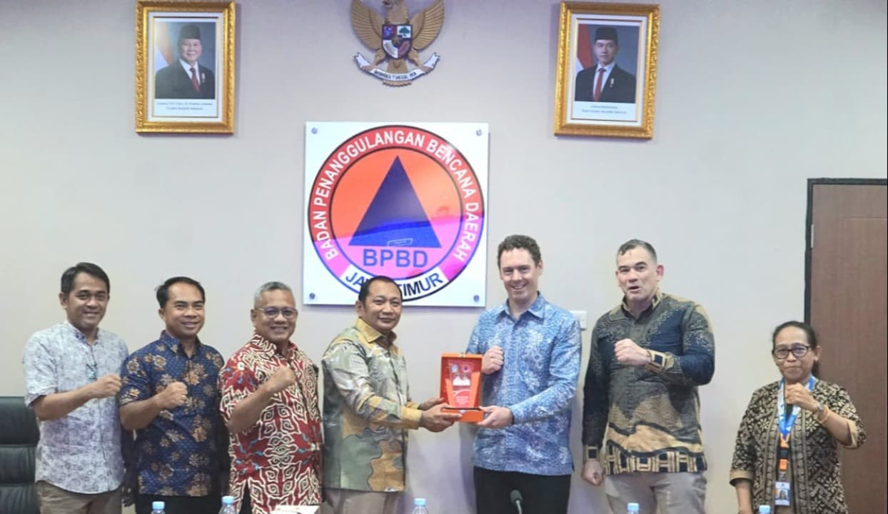 Perkuat Kerjasama, Minister Counsellor Kedubes Australia Kunjungi BPBD Jatim