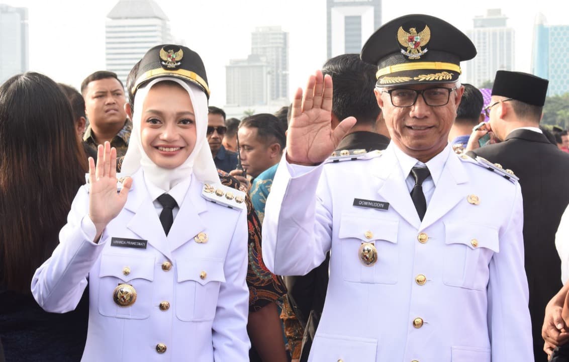Mbak Vinanda dan Gus Qowim Resmi Dilantik Presiden Prabowo, Siap Wujudkan Kota Kediri Mapan