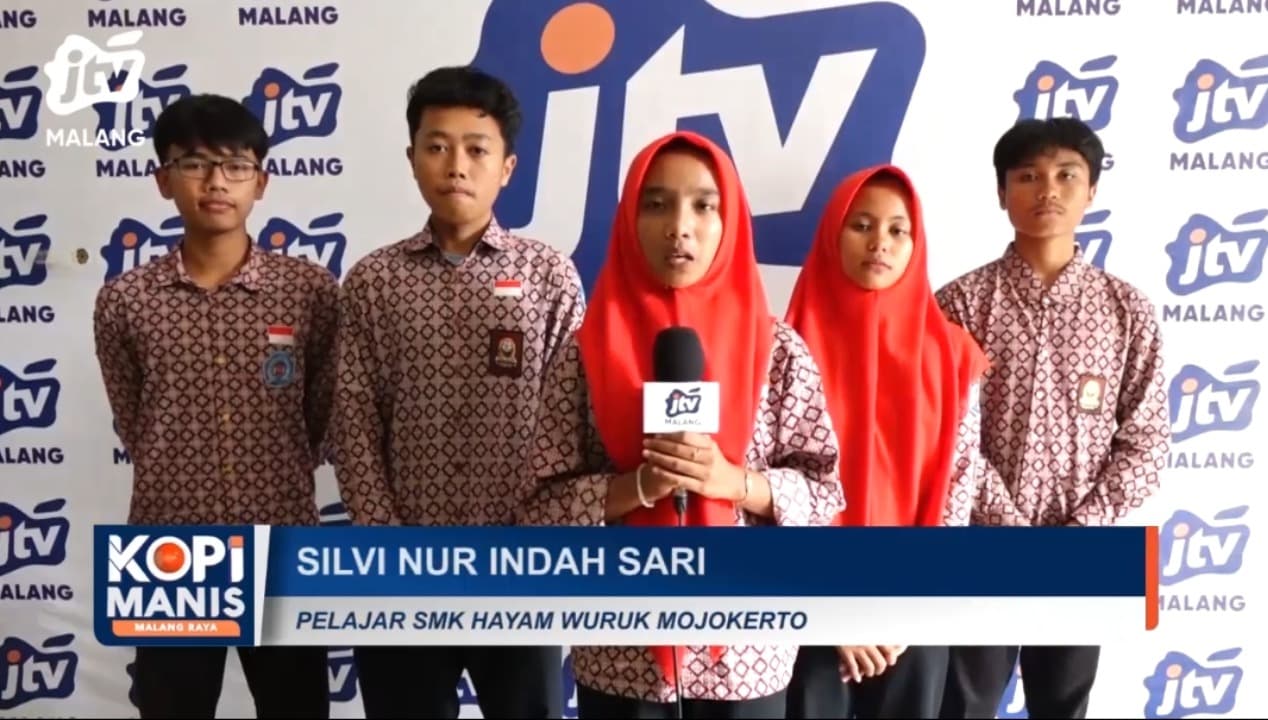 SMK Hayam Wuruk Gondang Mojokerto Kunjungi Kantor Biro JTV Malang