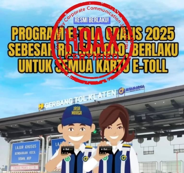 Waspada Penipuan Program e-Toll Gratis Rp500 Ribu Catut Nama Jasa Marga
