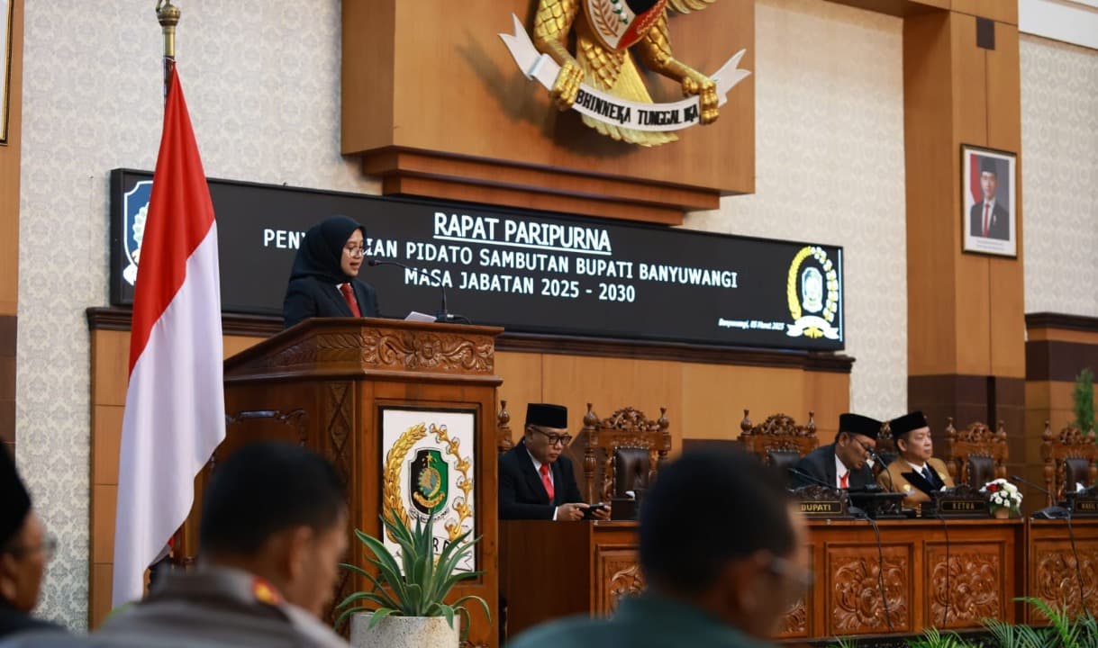 Pidato Perdana Bupati Ipuk Jabarkan Program Prioritas