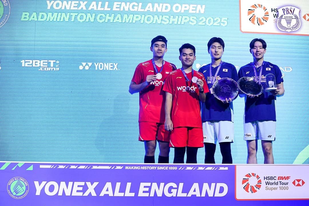 Rekap Hasil Final All England 2025: Indonesia Nihil Gelar, China dan Jepang Kompak Raih 2 Gelar