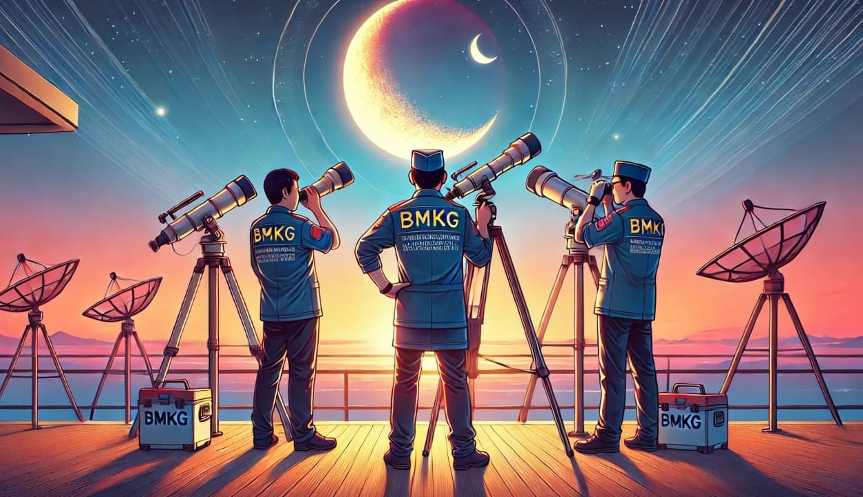 Hilal Tak Terlihat Sore Ini, BMKG Prediksi 1 Syawal 1446 H Jatuh pada 31 Maret 2025
