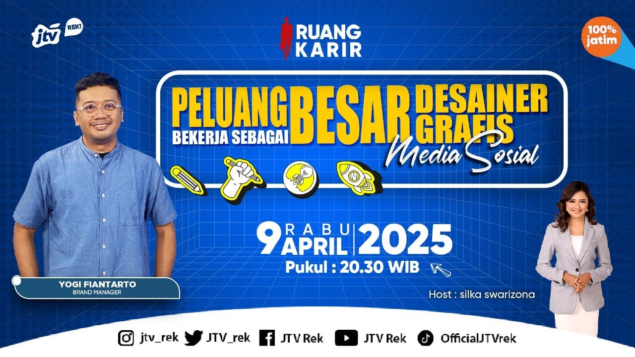 Malam ini Ruang Karir JTV Hadirkan Info Peluang Kerja Sebagai Desainer Grafis