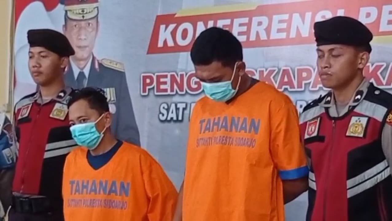 Dua Karyawan Pabrik Sidoarjo Ditangkap Curi Kabel Saat Libur Lebaran