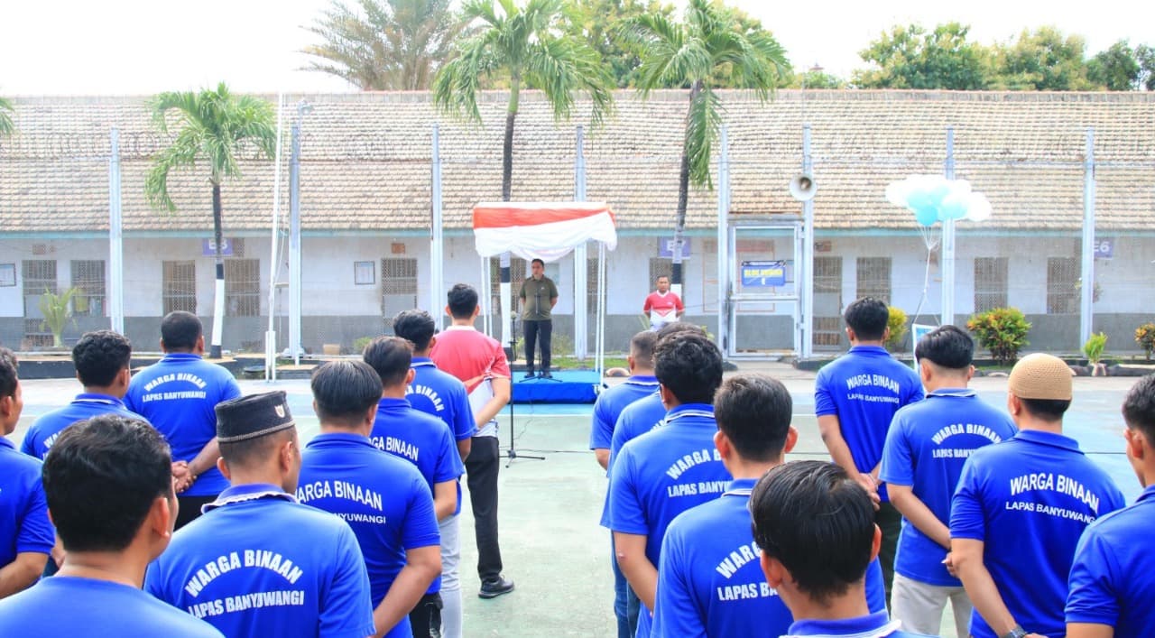 Lapas Banyuwangi Gelar Pekan Olahraga dan Seni dalam Rangkaian HBP ke-61