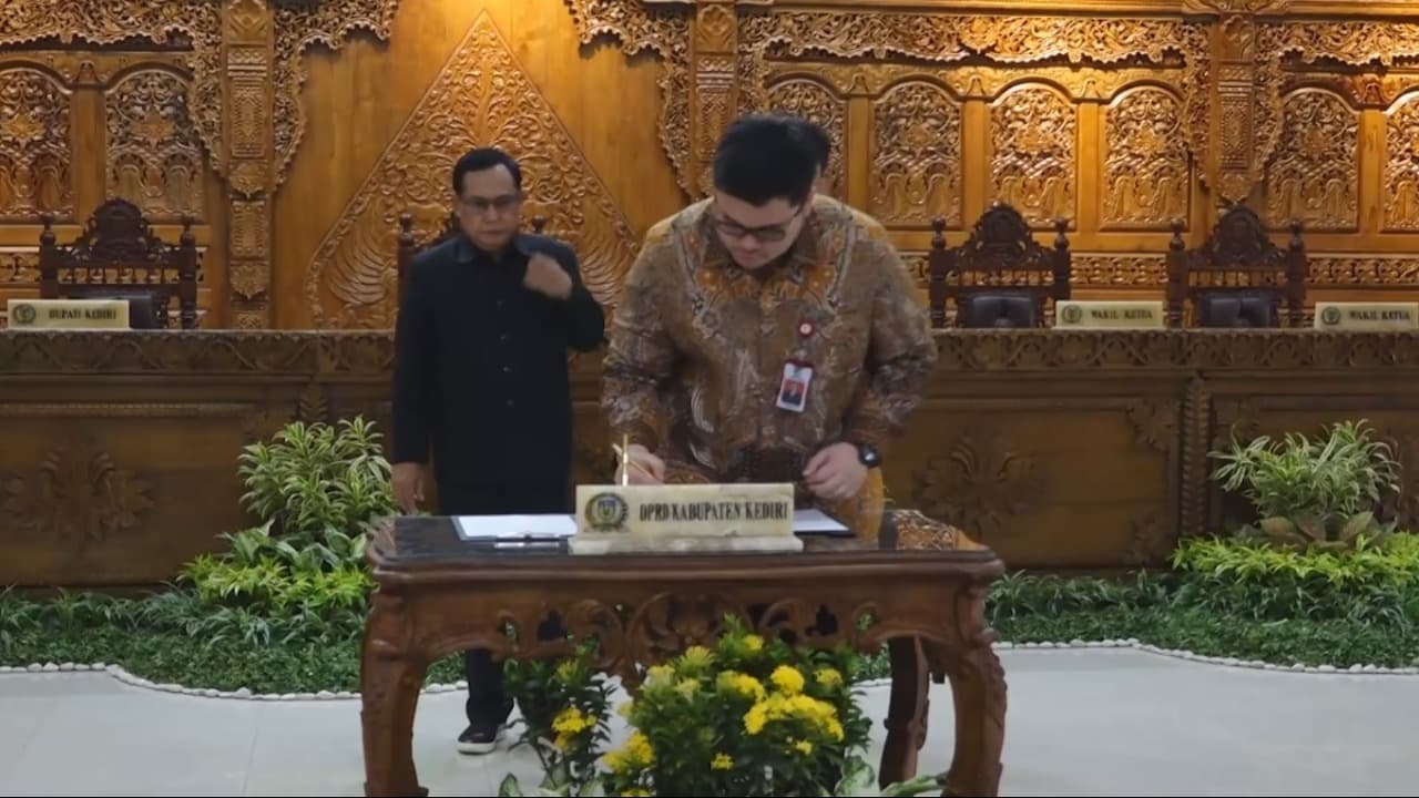 DPRD Kabupaten Kediri Setujui Tiga Raperda Strategis Dorong Pertumbuhan Ekonomi dan Kesejahteraan