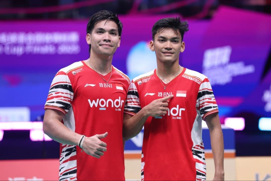 Hasil Piala Sudirman 2025: Kalahkan Pasangan Nomor 1 Dunia, Fikri/Daniel Pastikan Indonesia Juara Grup D