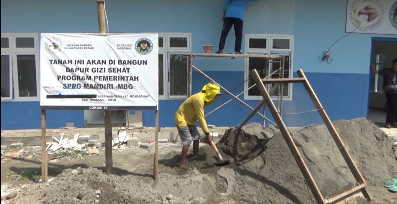 Dapur Makan Bergizi Gratis Senilai Rp 1,5 M Bakal Beroperasi di Mojoagung Jombang
