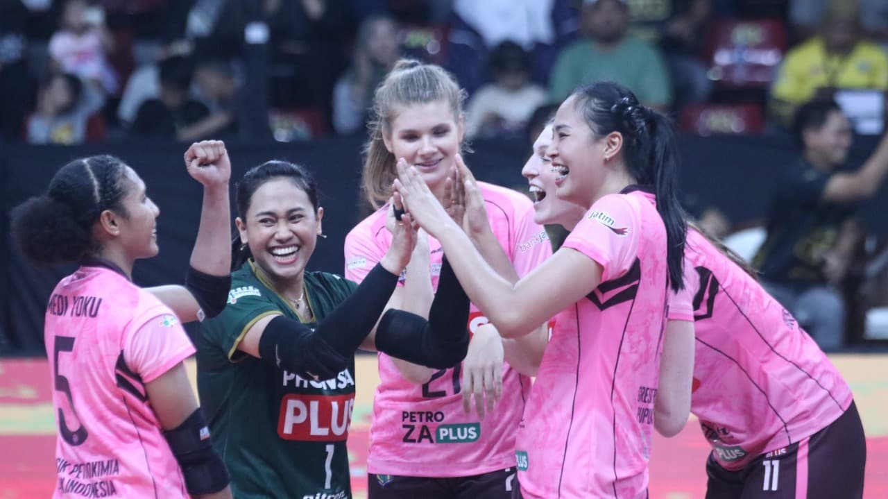 Petrokimia Jaga Asa ke Grand Final Proliga 2025 Usai Taklukkan Electric PLN