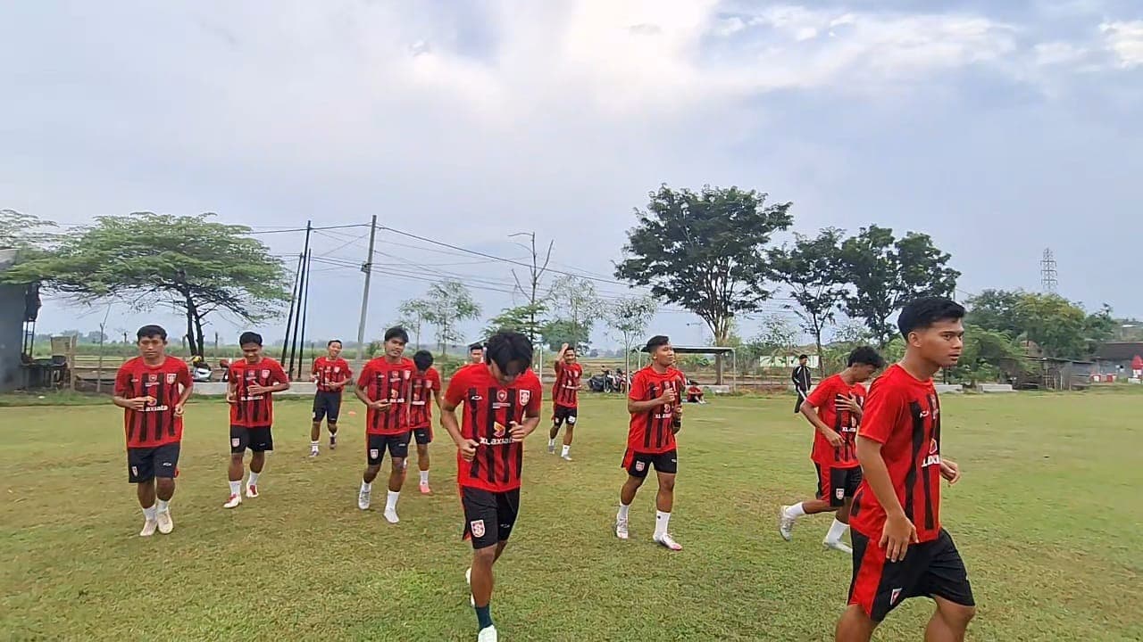 Jelang 16 Besar Liga 4, PS Mojokerto Putra Gelar Latihan Ringan