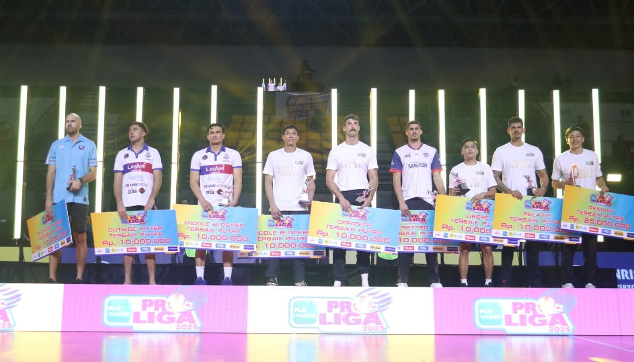 Farhan Halim Pemain Terbaik, Bhayangkara Dominasi Penghargaan Individu Proliga 2025