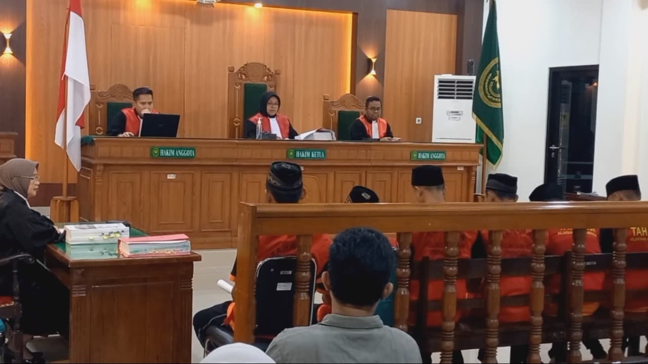 Sidang Perdana Oknum Perguruan Silat Perusak Polsek Watulimo Digelar di PN Trenggalek