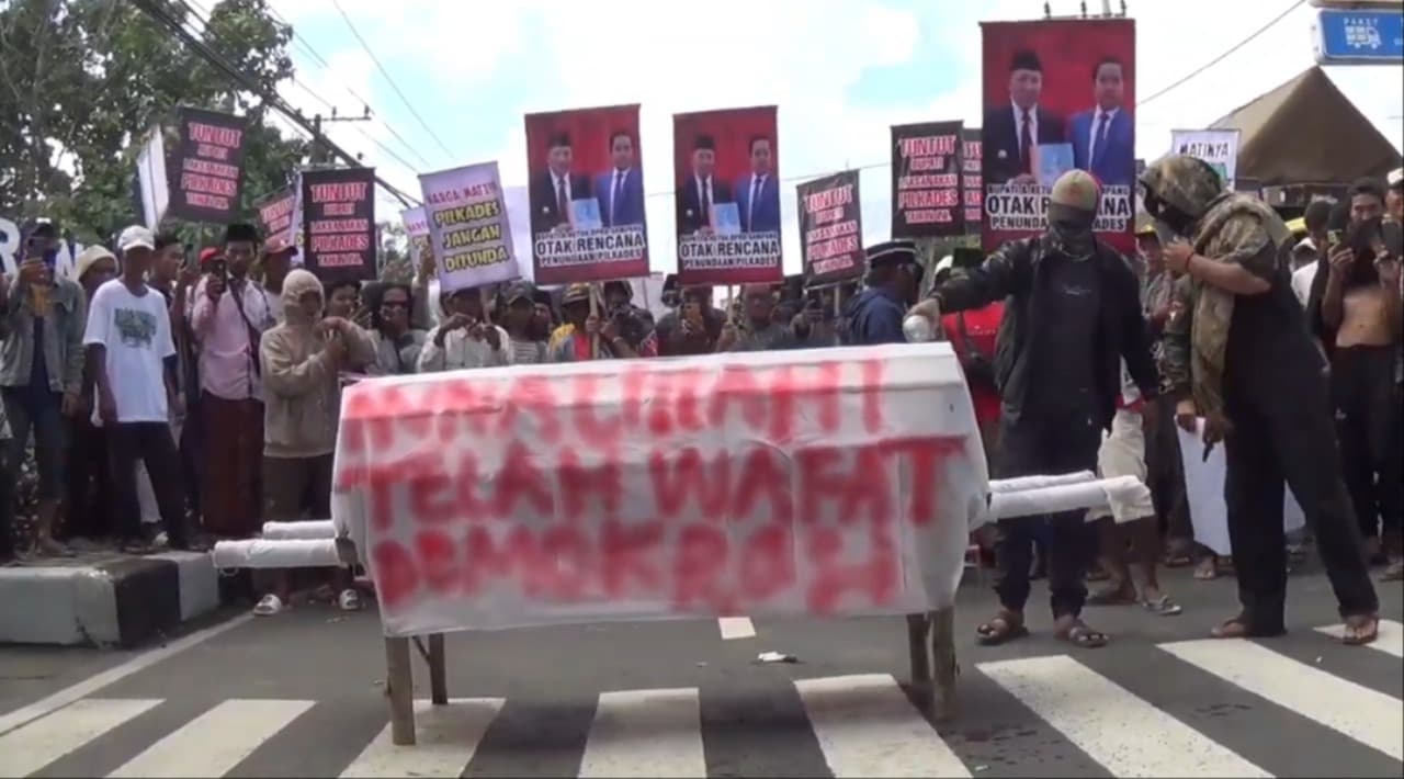 Gelombang Demo Desak Pilkades Sampang Segera Digelar Meluas ke Kecamatan Jrengik