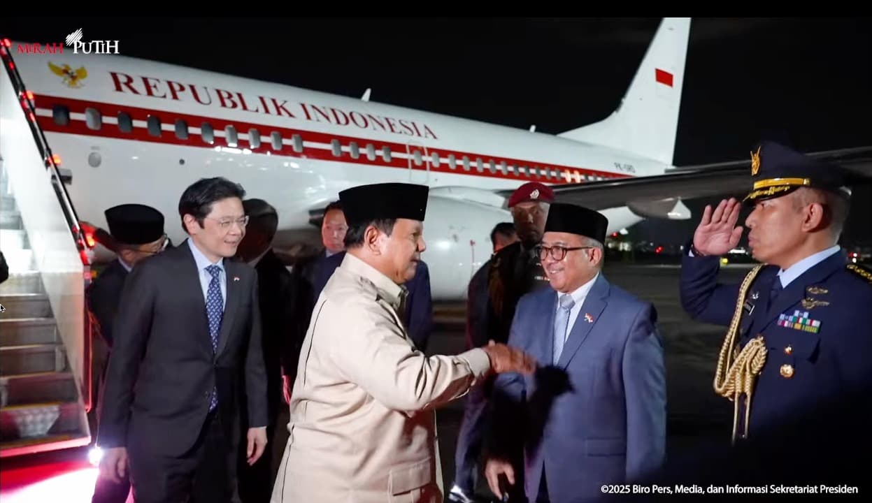 Presiden Prabowo Tiba di Singapura, Perkuat Hubungan Bilateral