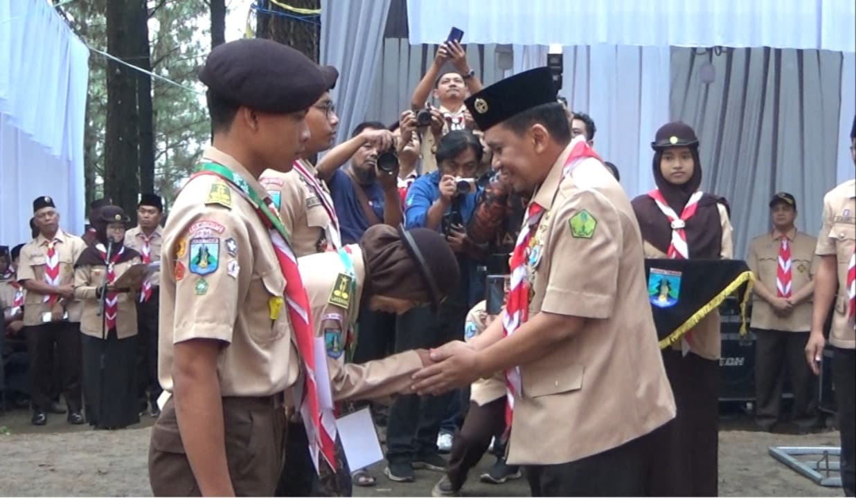 Ajak Pramuka Peduli Kesehatan, Dinkes Jatim Gelar Perkemahan Saka Bakti di Trawas