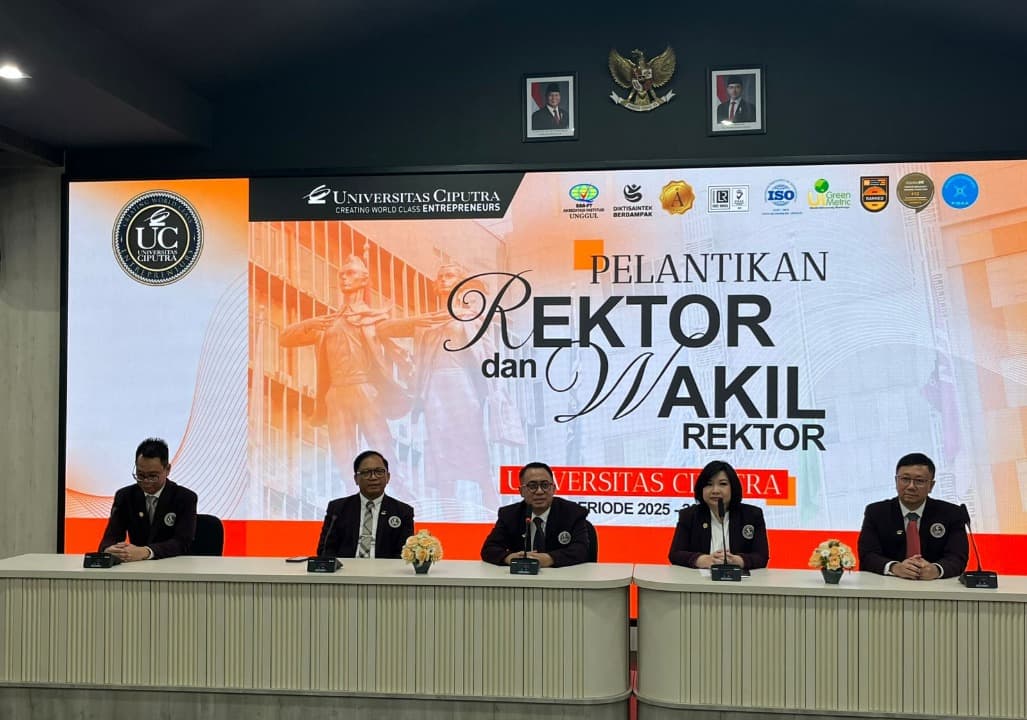 Prof. Wirawan Endro Dwi Radianto Dilantik Jadi Rektor Universitas Ciputra 2025-2029