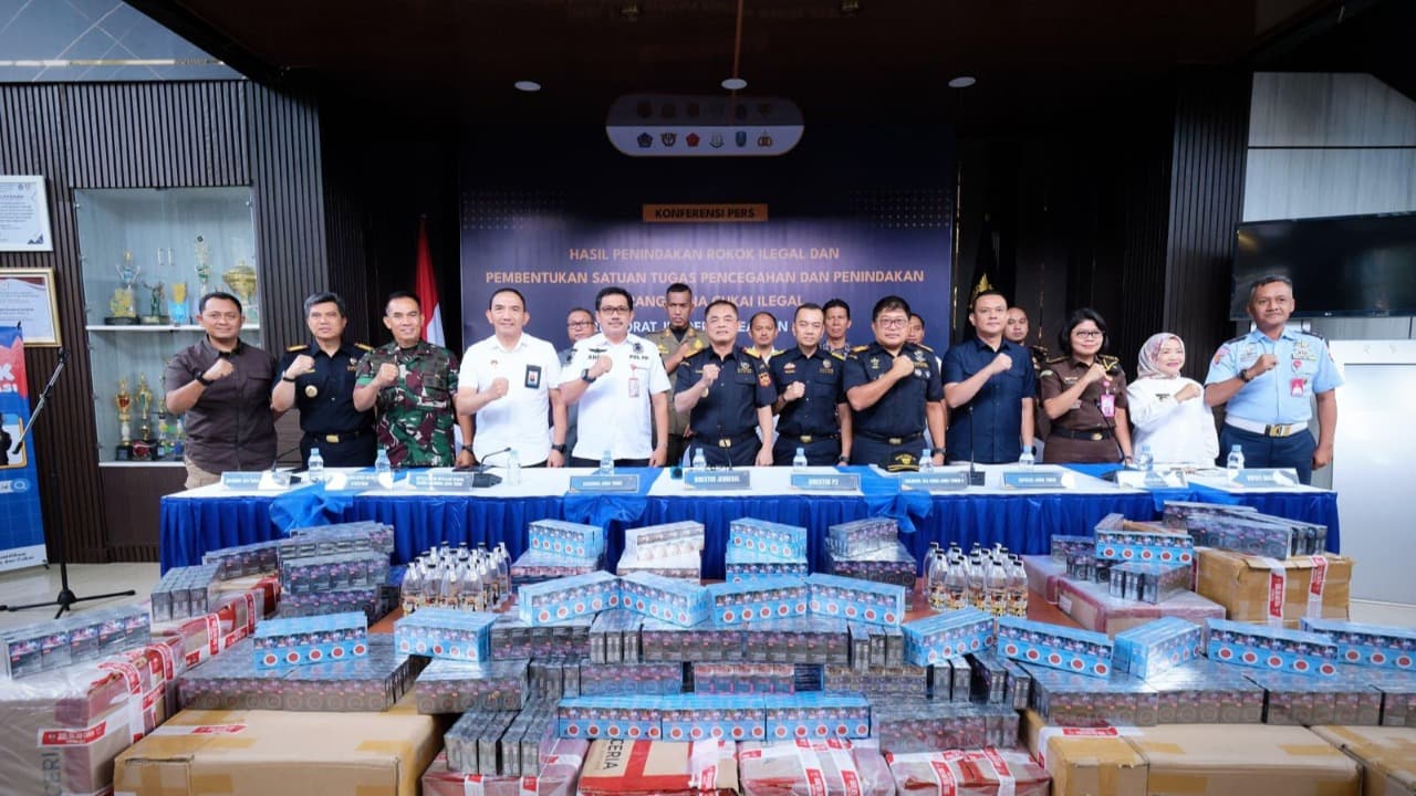 Bea Cukai Bentuk Satgas Nasional untuk Tekan Peredaran Rokok Ilegal