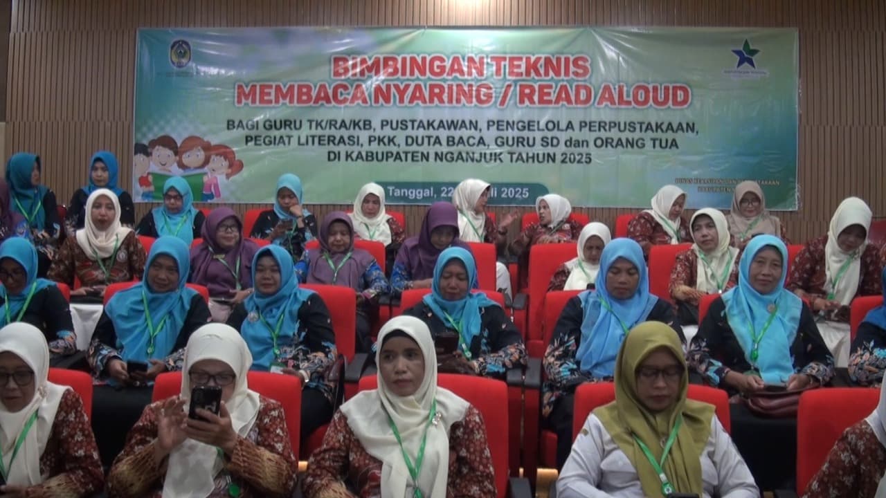 Dinas Arpus Nganjuk Gelar Bimtek Membaca Nyaring untuk Tingkatkan Literasi