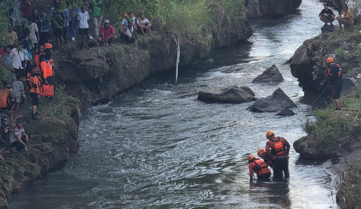 Terseret Arus, Bocah 9 Tahun Hilang di Sungai Setail Banyuwangi