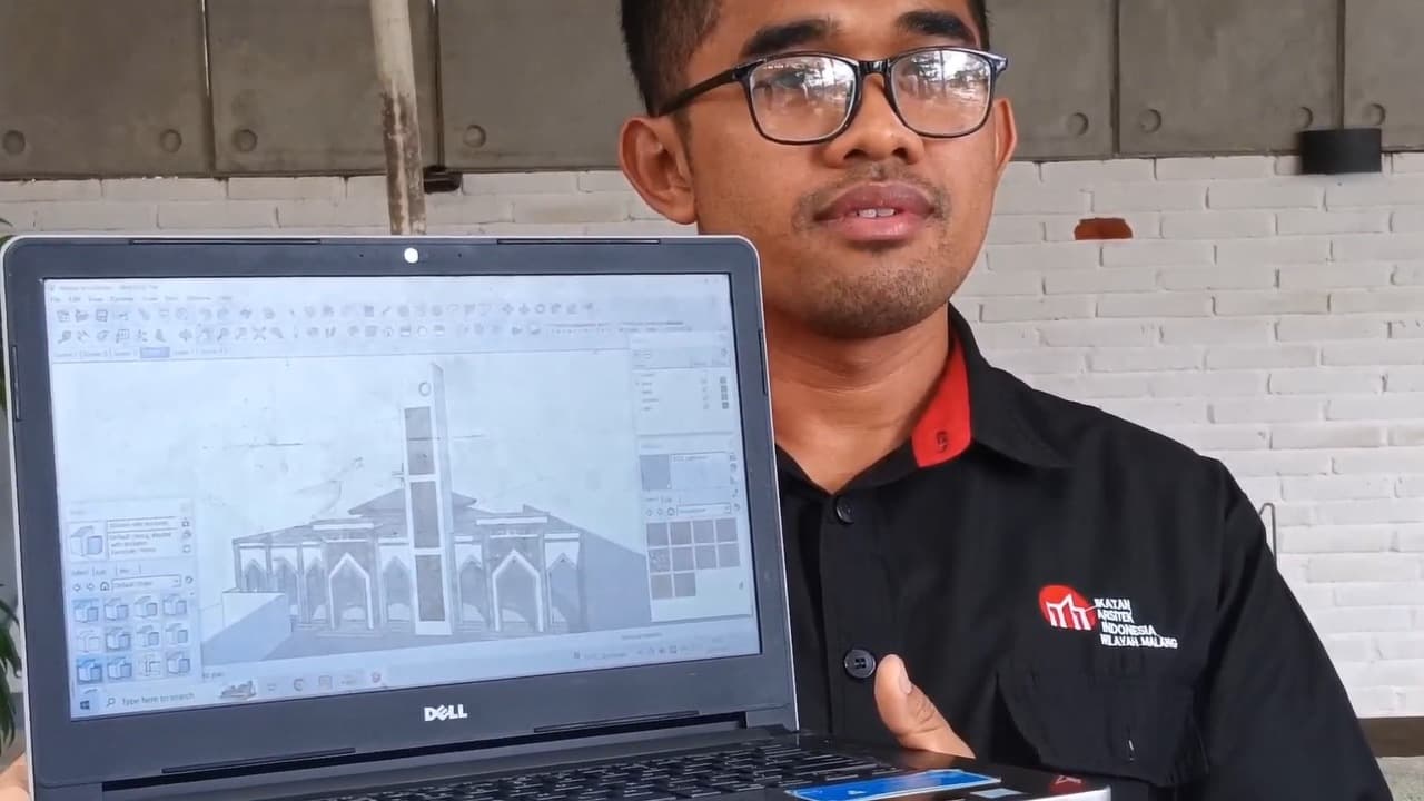 Arsitek Muda Asal Trenggalek Gratiskan Desain Masjid Hingga Ponpes