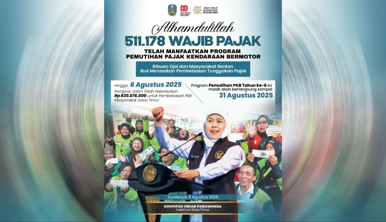 Pemutihan Pajak Kendaraan Telah Sasar 511.178 WP, Total PKB yang Dibebaskan Rp 830 Juta