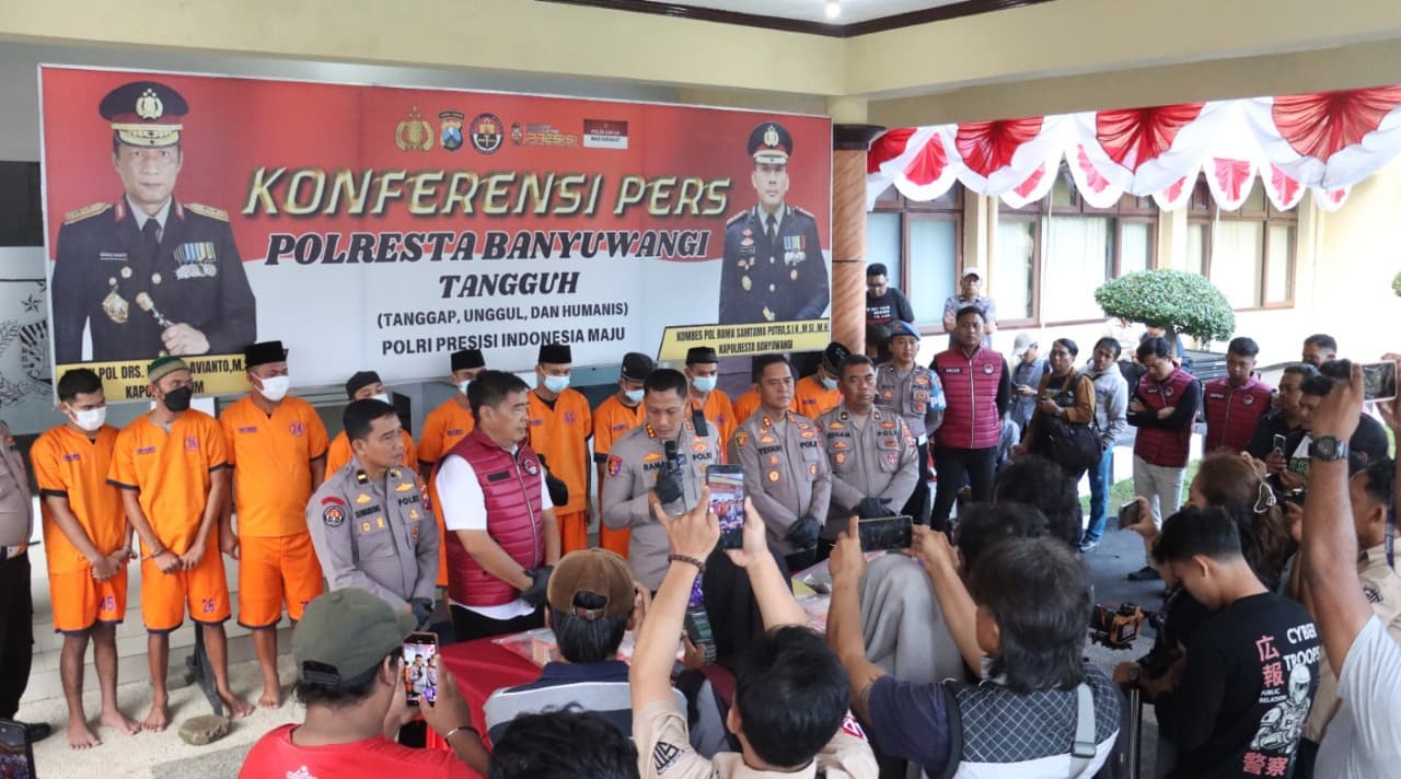 Selama Agustus, Polresta Banyuwangi Ungkap 8 Kasus Narkoba, Sita Sabu Seberat 4,4 Kilogram