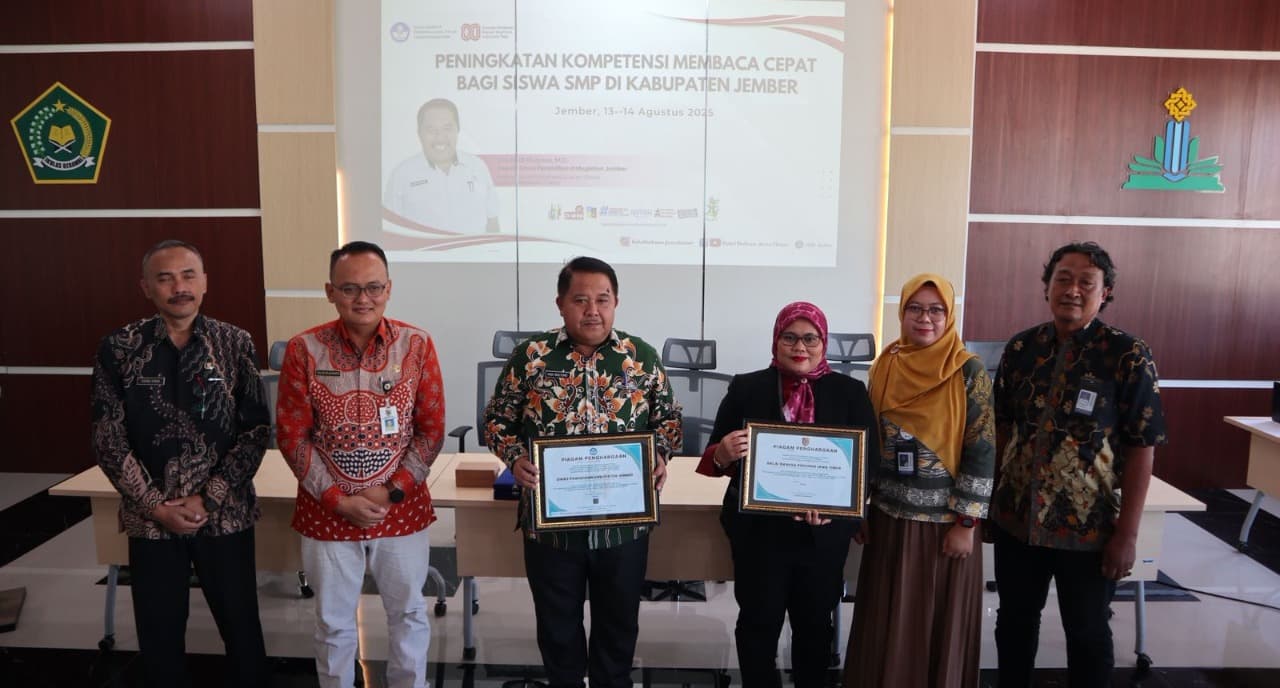Tingkatkan Indeks Literasi Siswa, BPP Jatim Gelar Peningkatan Kompetensi Membaca Cepat di Kabupaten Jember