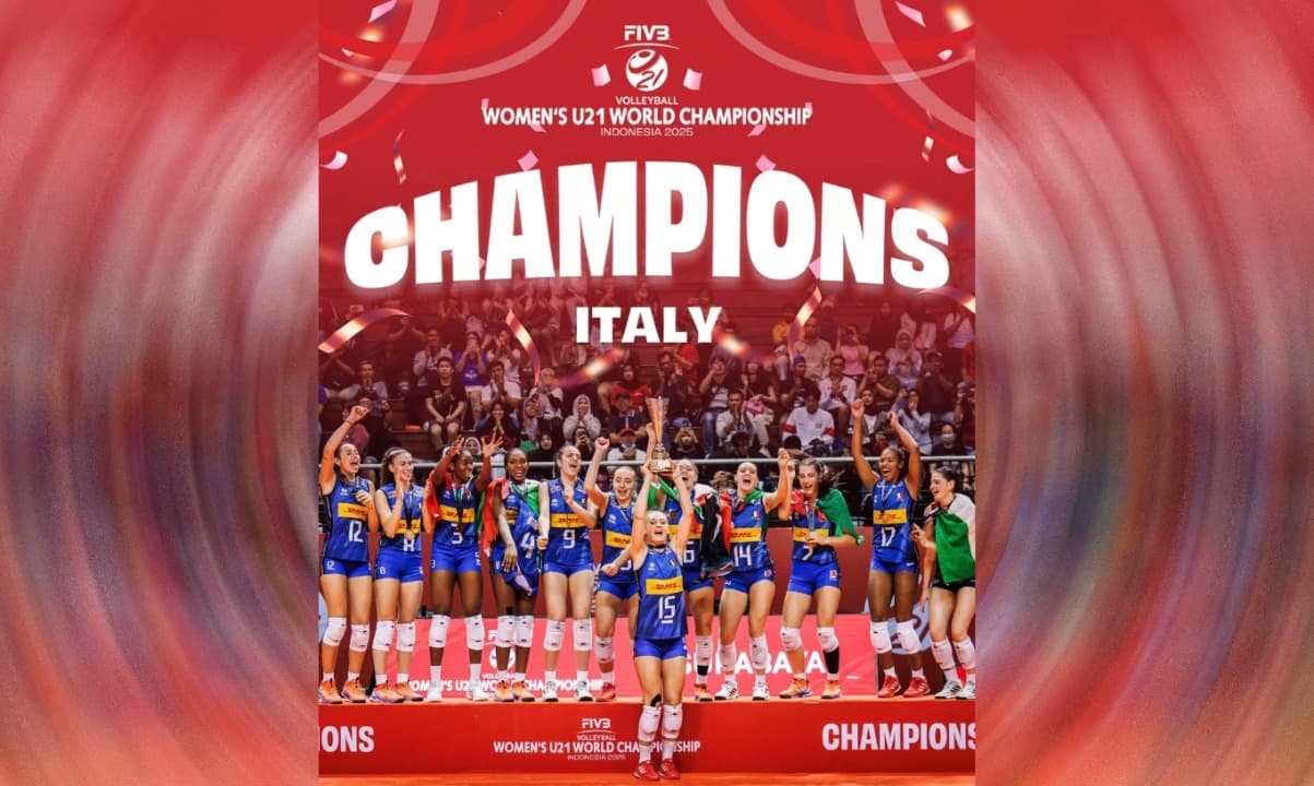 Italia Taklukkan Jepang 3-2, Rebut Gelar Juara Dunia Voli Putri U-21 di Surabaya