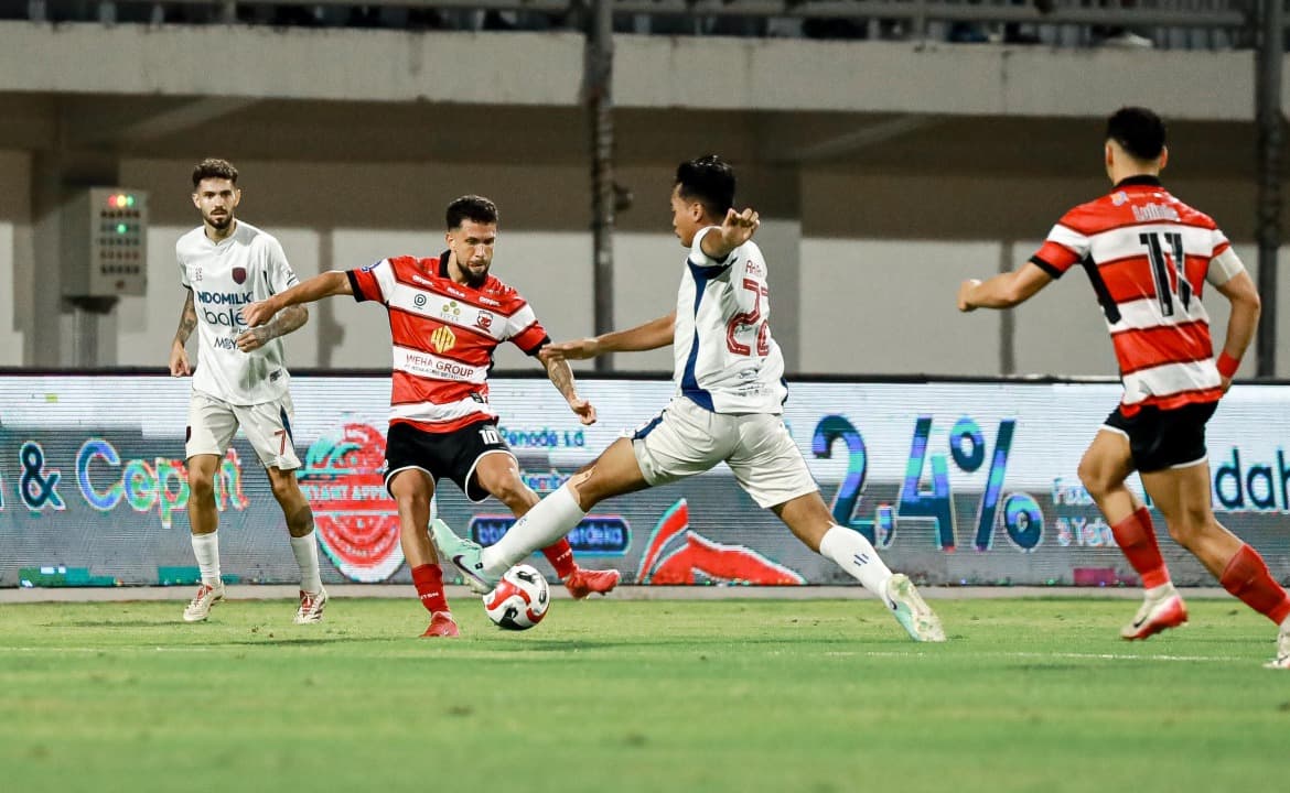 Hasil Super League: Madura United Ditahan Persita, Persib dan PSIM Berbagi Angka