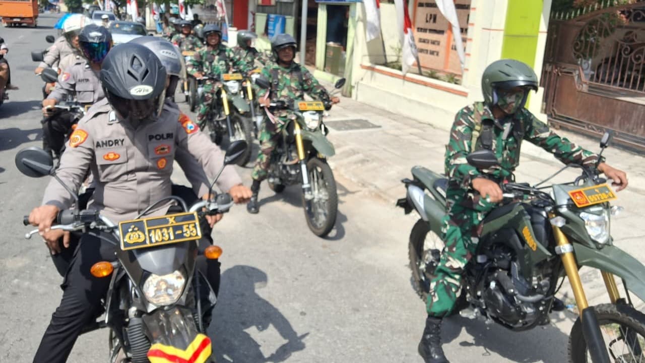 Antisipasi Gejolak Nasional, TNI-Polri Perketat Patroli di Magetan