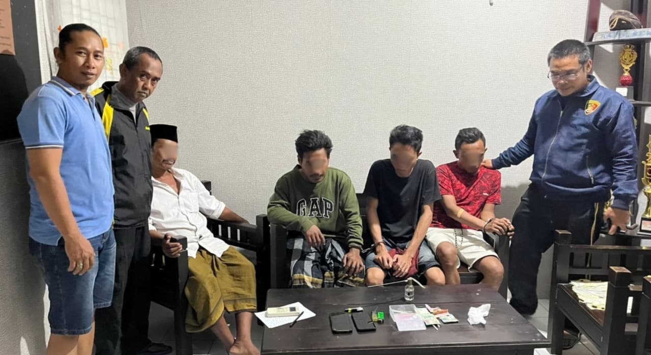 Empat Warga Diamankan Polsek Tamberu Saat Diduga Pesta Narkoba