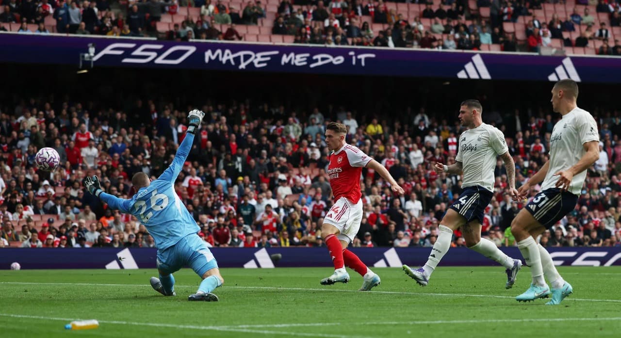 Hasil Liga Inggris: Arsenal Pimpin Klasemen usai Bekuk Nottingham Forest, Tottenham Hotspur Tempel Ketat