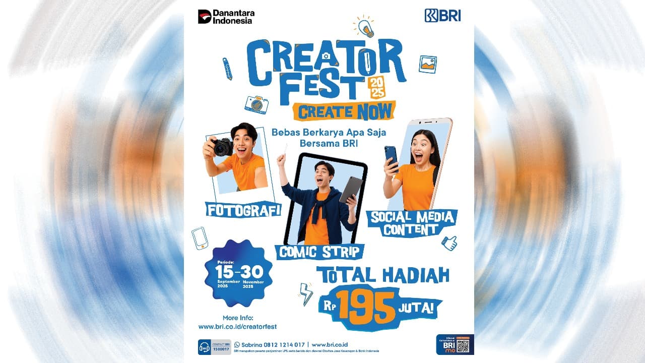 Hadirkan “Creator Fest 2025”, BRI Siapkan Wadah Kreativitas Masyarakat