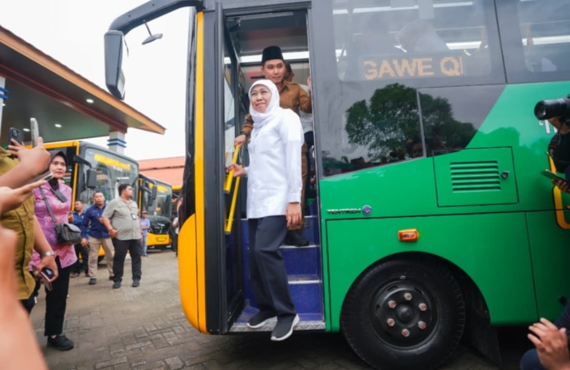 Peringatan Harhubnas, Gubernur Khofifah Beri Hadiah Naik Transjatim Hanya Rp 55