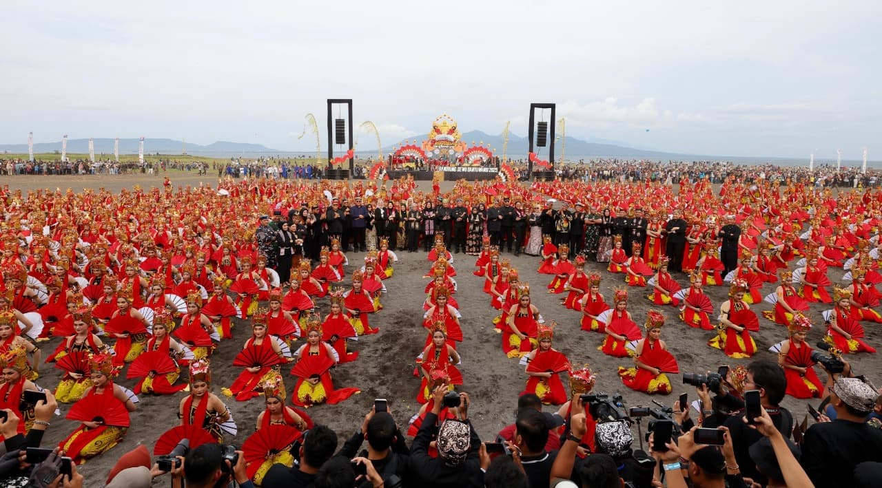 Pagelaran Kolosal Gandrung Sewu Banyuwangi Kian Memukau