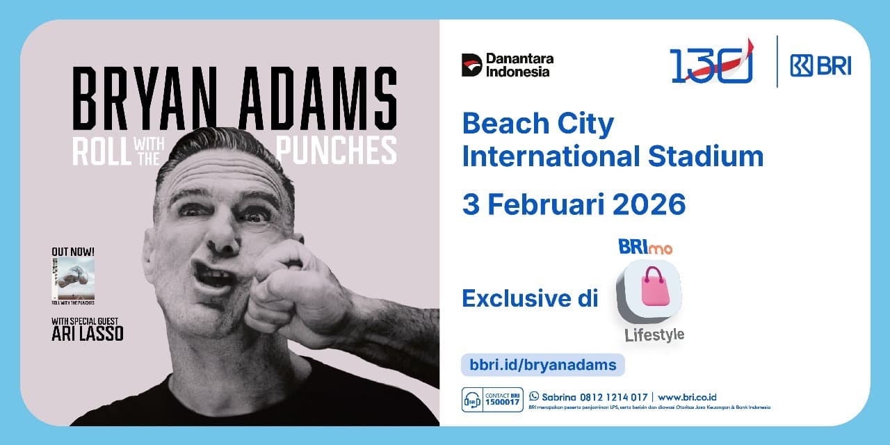 Beli Tiket Konser Bryan Adams Kini Bisa Langsung Lewat BRImo