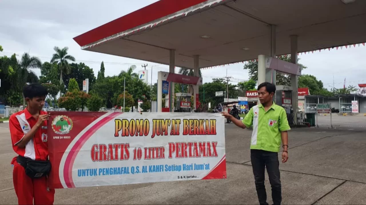SPBU Pertamina Pakansari Beri Pertamax Gratis untuk Penghafal Surat Al-Kahfi