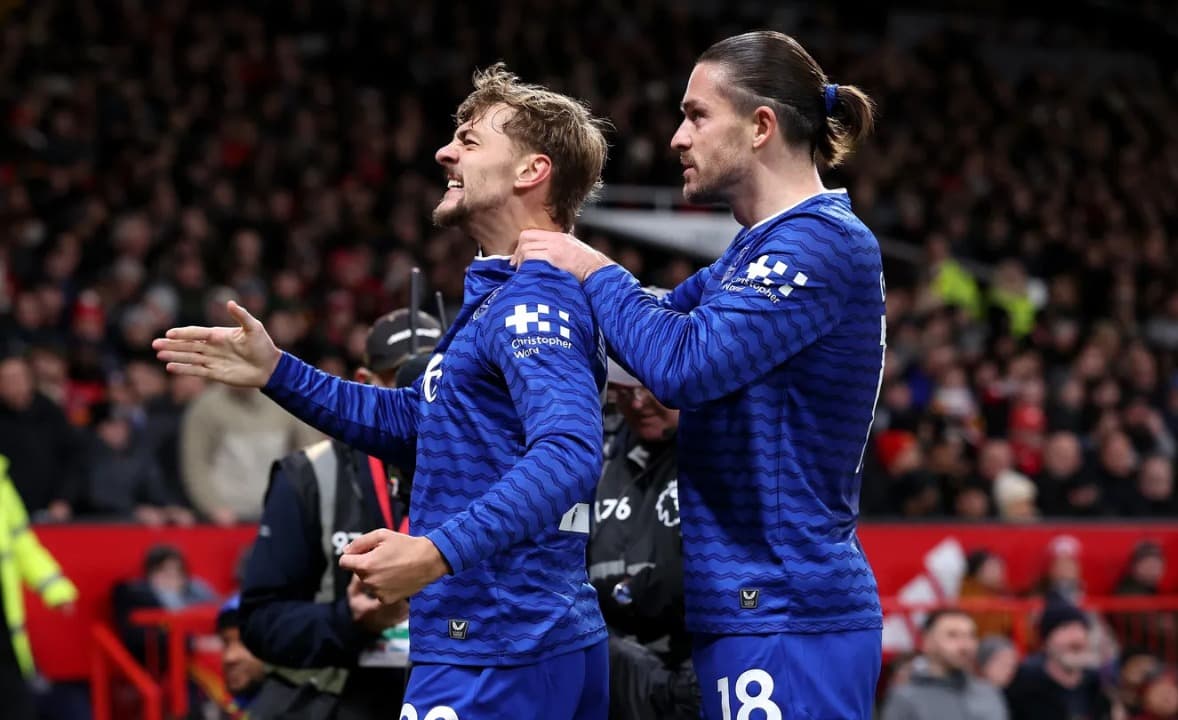 Rekap Hasil Liga Inggris: 10 Pemain Everton Sukses Kalahkan Manchester United di Old Trafford